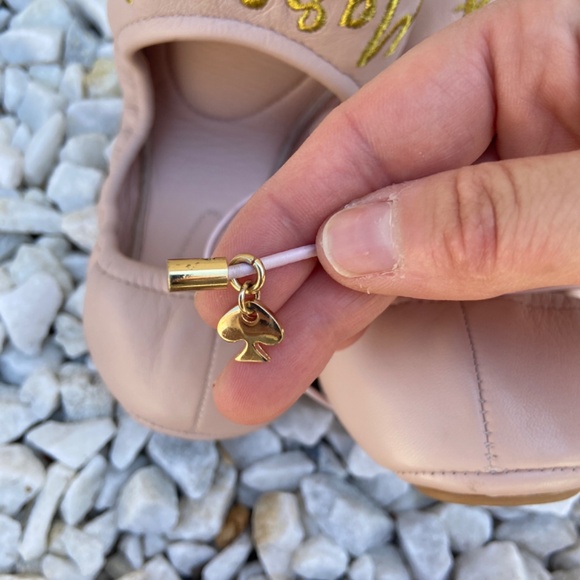 KATE SPADE JUST MARRIED BALLET SLIPPERS PINK FLATS SZ 6 BALLERINA BALLETCORE - Picture 11 of 12